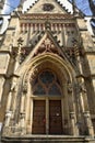 Facade of Thomaskirche in Leipzig Royalty Free Stock Photo